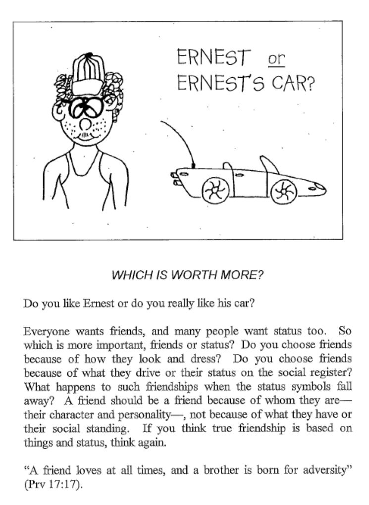 Ernest of Ernest's car